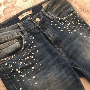 Pearl Mavi High Rise Skinny Jeans